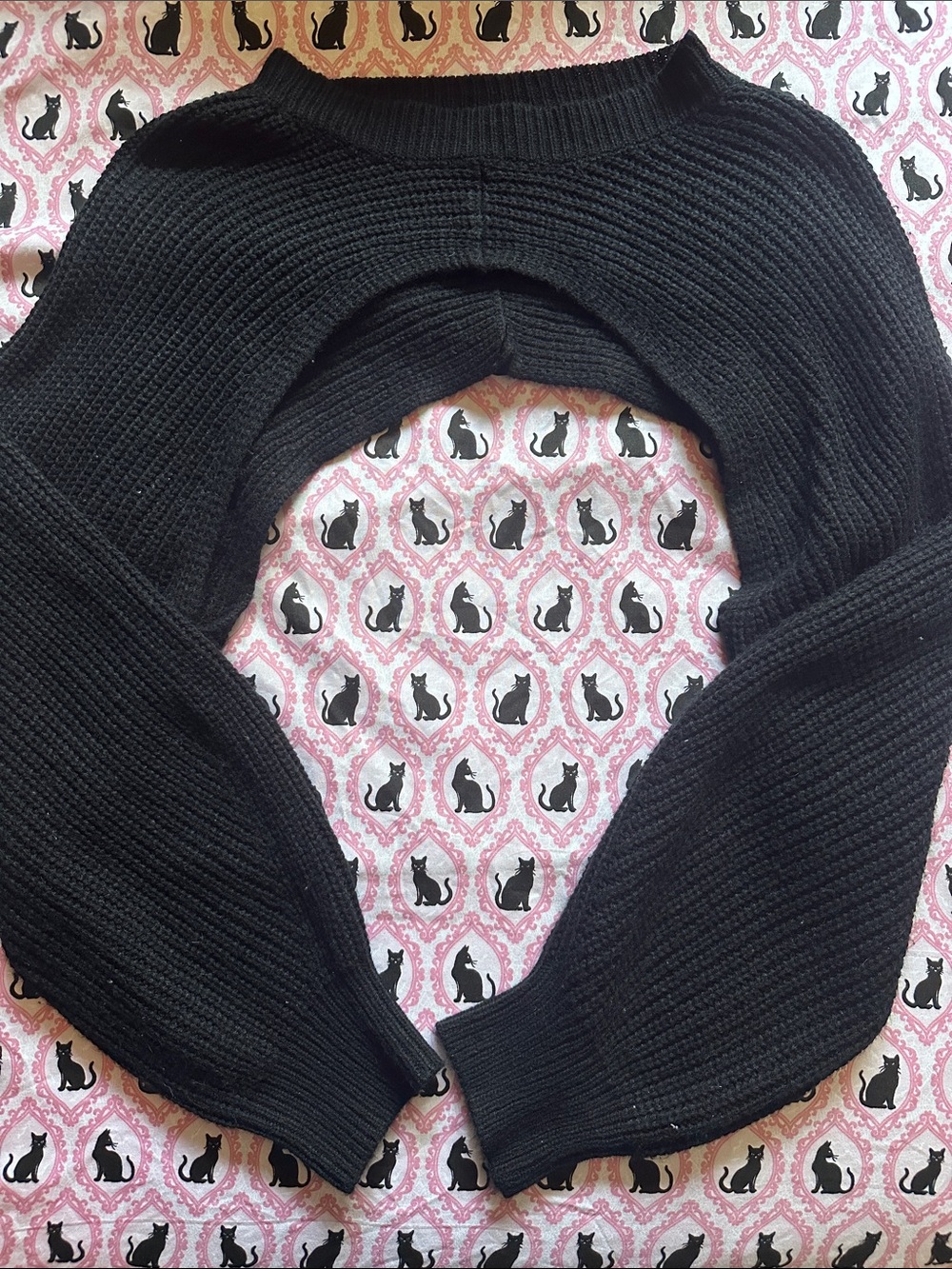 Women's Black Cropped Knit Bolero Shrug